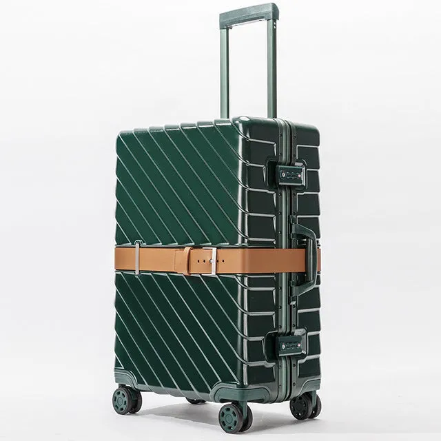 20'24'28' Aluminum Frame Spinner Luggage Carro Carry-On Cabin Tsa Lock Travel Trolley Koffer