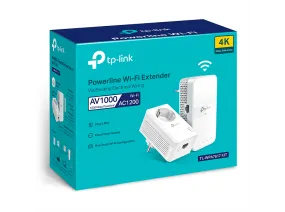 Adaptador PLC - TP-Link TL-WPA7617 KIT, Pack de 2 unidades, 1000 mbps, Doble Banda AC1200, Gigabit, Blanco