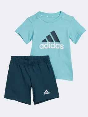 Adidas  Baby-Boys Sportswear Set Light Aqua/Violet