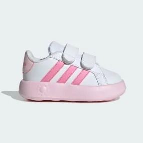 ADIDAS KID'S GRAND COURT 2.0 WHITE/PINK SHOES