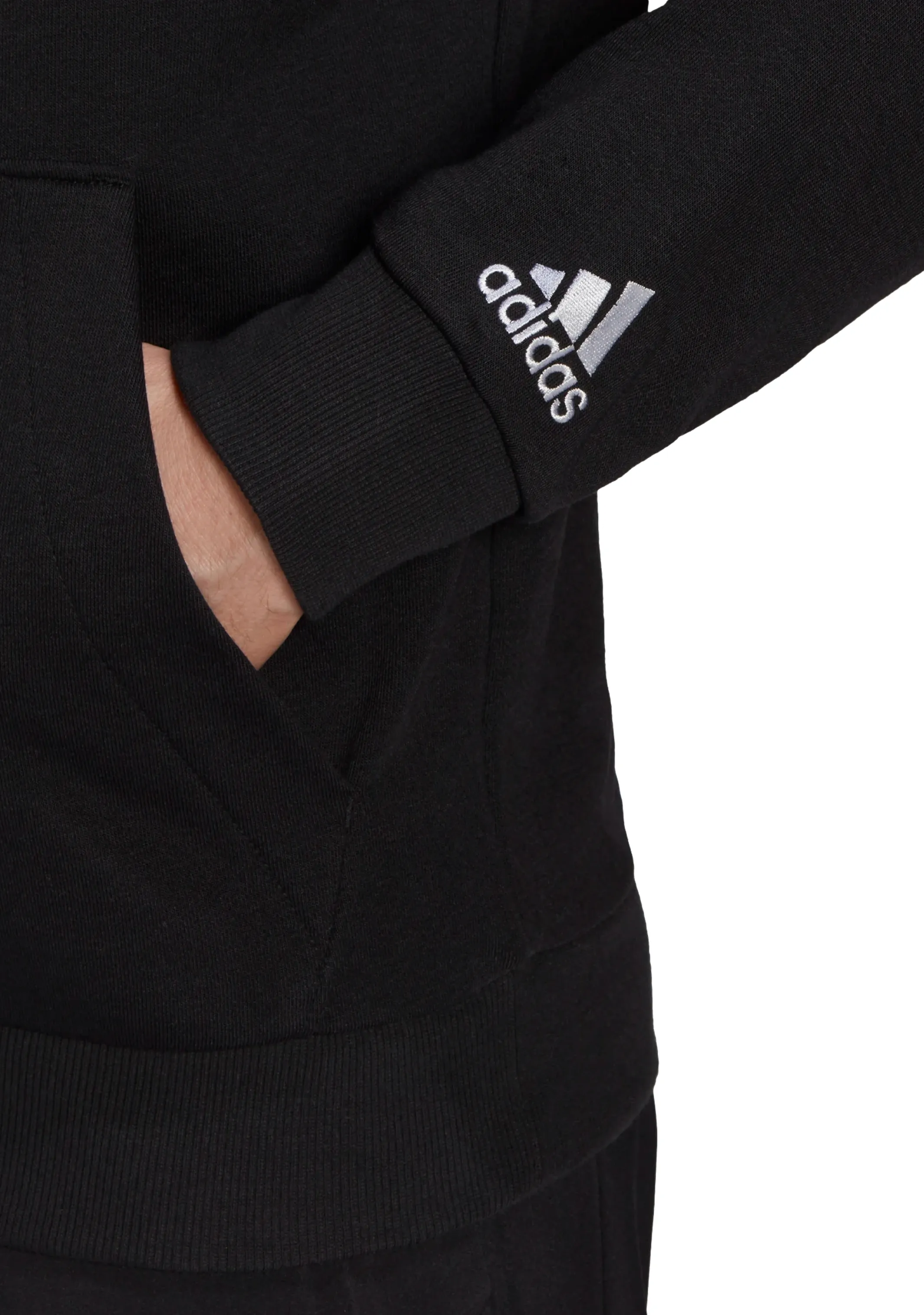 Adidas Mens Linear Logo Full Length Hoodie <br> GK9057