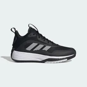 ADIDAS MEN'S OWNTHE GAME 3 BLACK/WHITE BASKETBALL SHOES