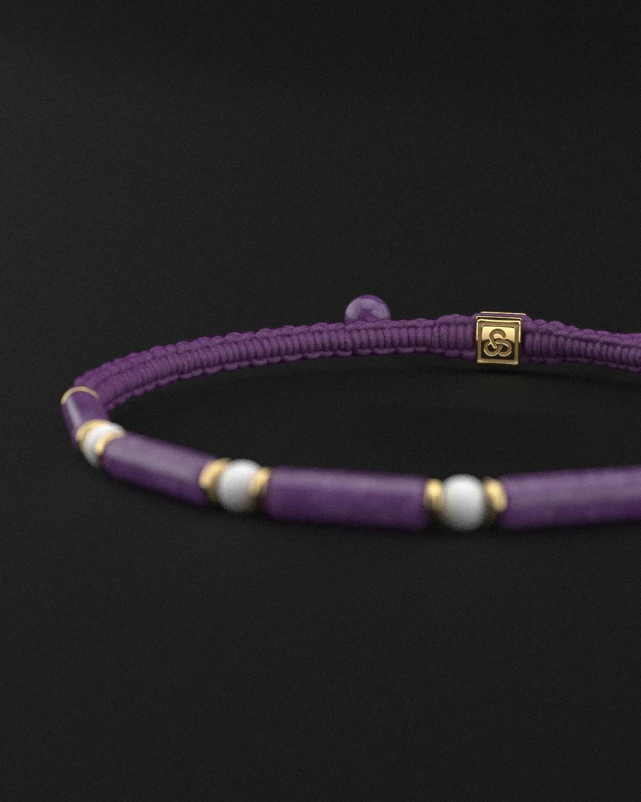 Amethyst   Tridacna Bracelet 4mm | VITA