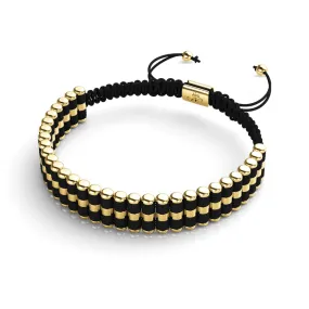 Amici | 18k Gold | Black | Macrame Bracelet