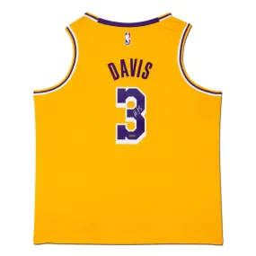 Anthony Davis Autographed Los Angeles Lakers Gold Swingman Nike Jersey