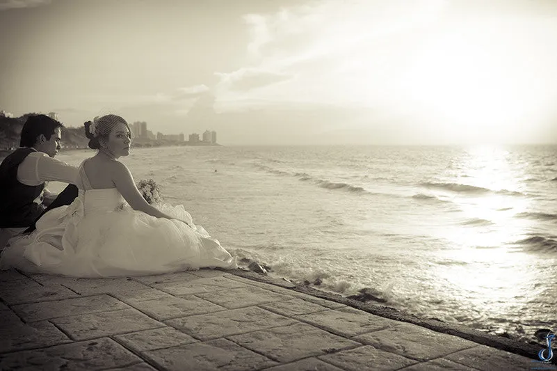 Asymetrical One Shoulder Princess Tulle Ball Gown with Flower Sash