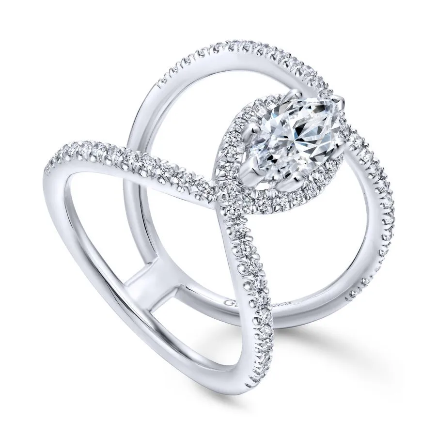 Aurora Marquise Engagement Ring Setting