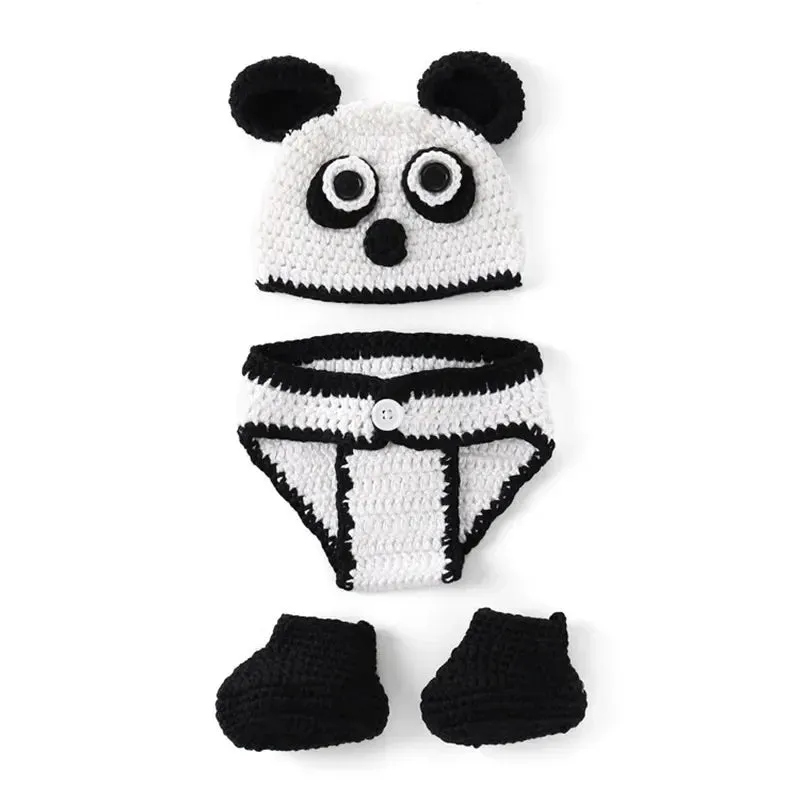 Baby Photo Props Animal Crochet Outfit, Newborn Photography Accessories Costumes, Newborn Photography Props Outfit