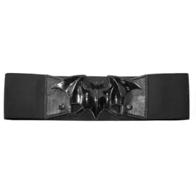 Black Bat Elastic Waist Belt