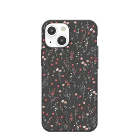 Black Night Garden iPhone 13 Mini Case