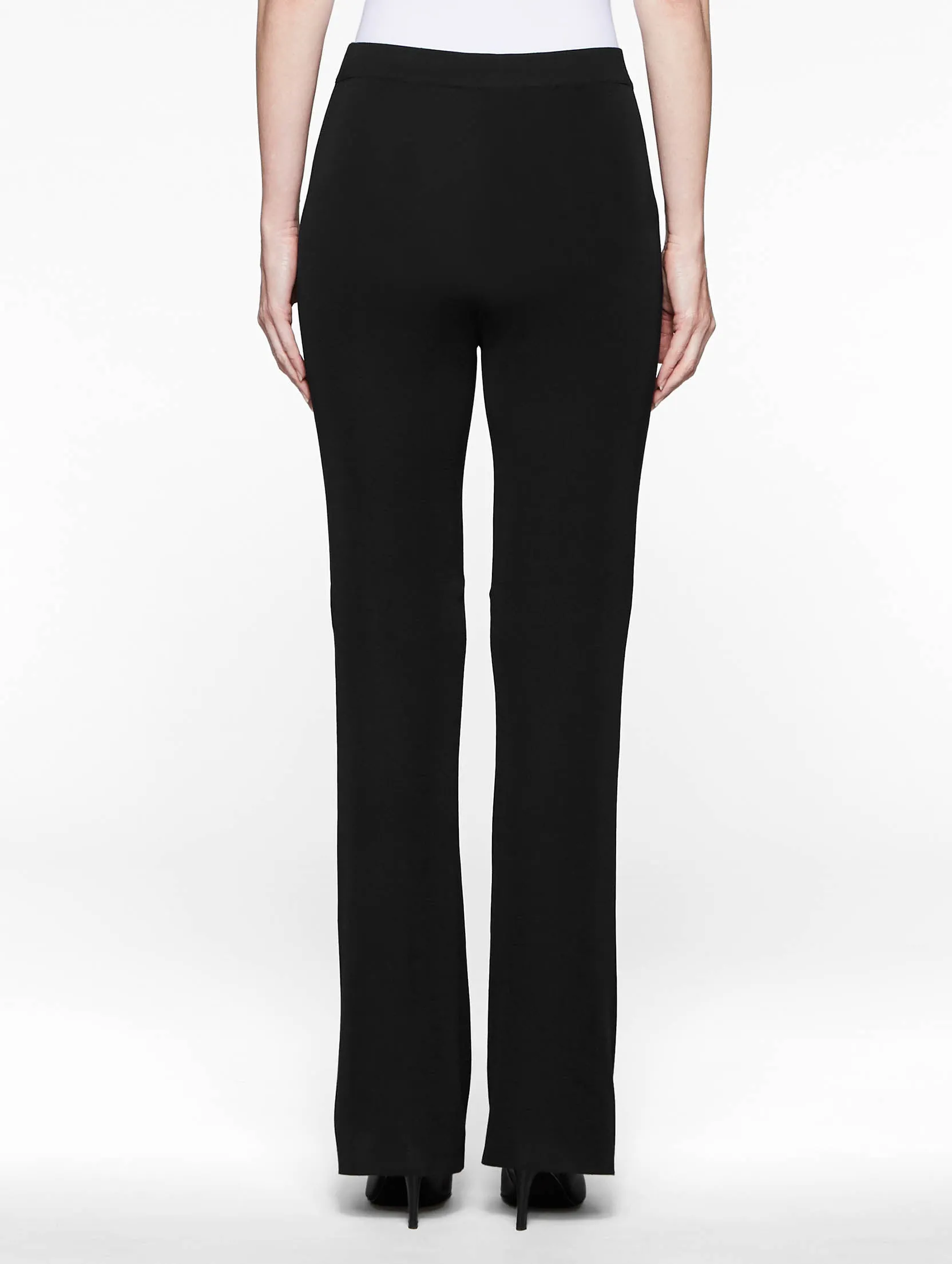 Bootcut Knit Pant, Black