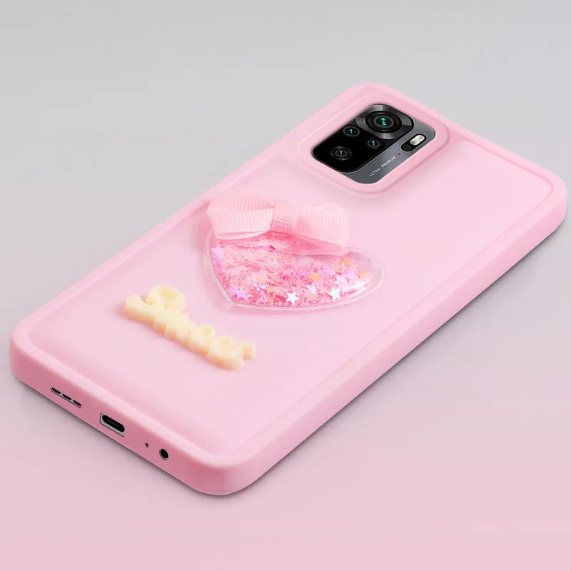 Bow Heart Cute Phone Back Cover for Redmi Note 10