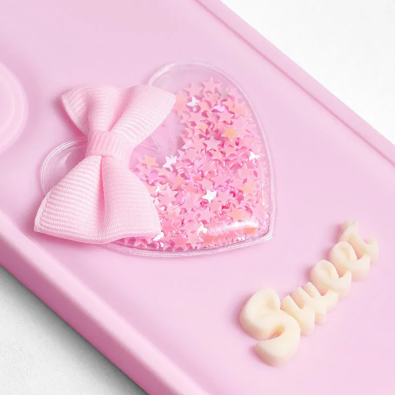 Bow Heart Cute Phone Back Cover for Redmi Note 10