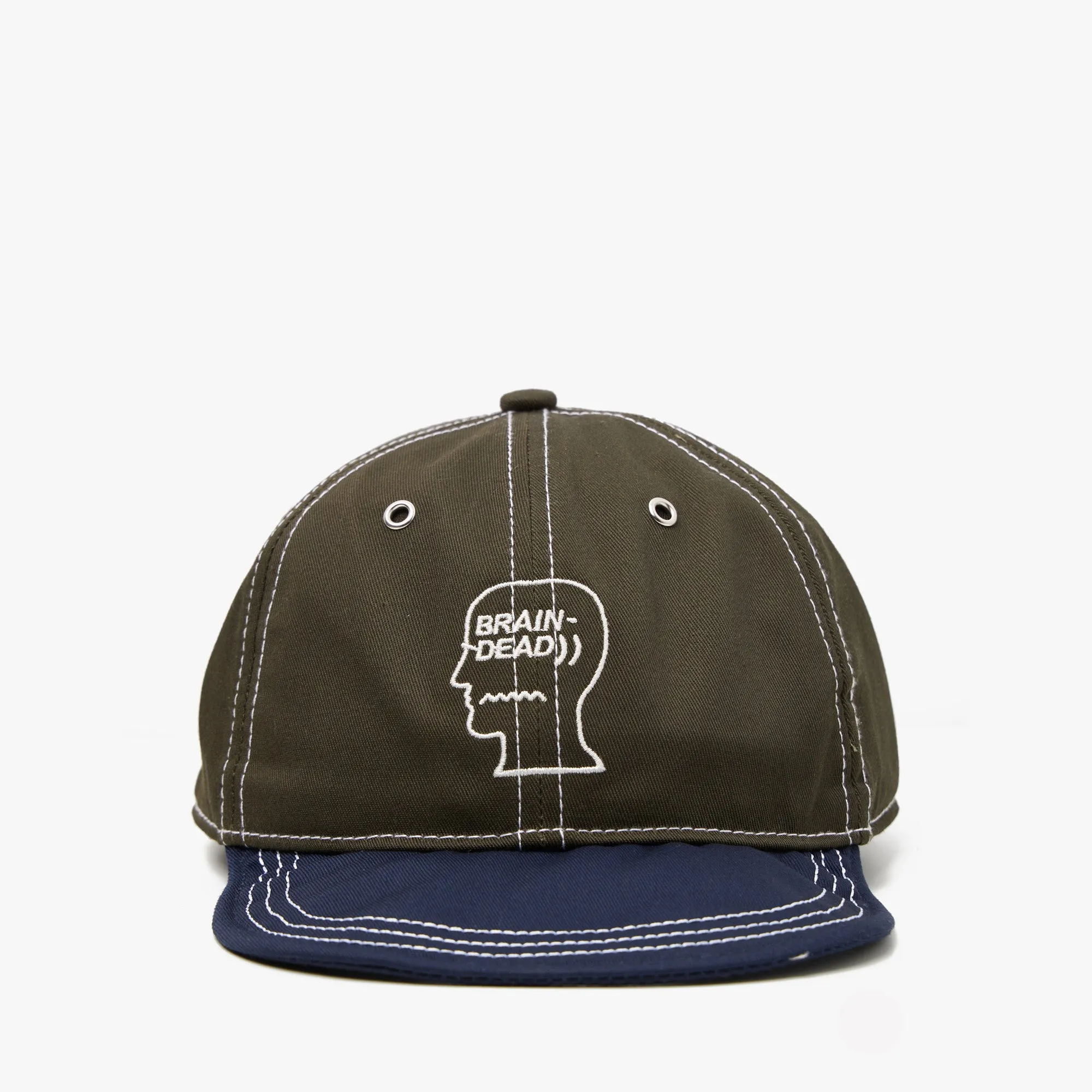 Brain Dead Wire Brim 6 Panel Hat / Forest Green