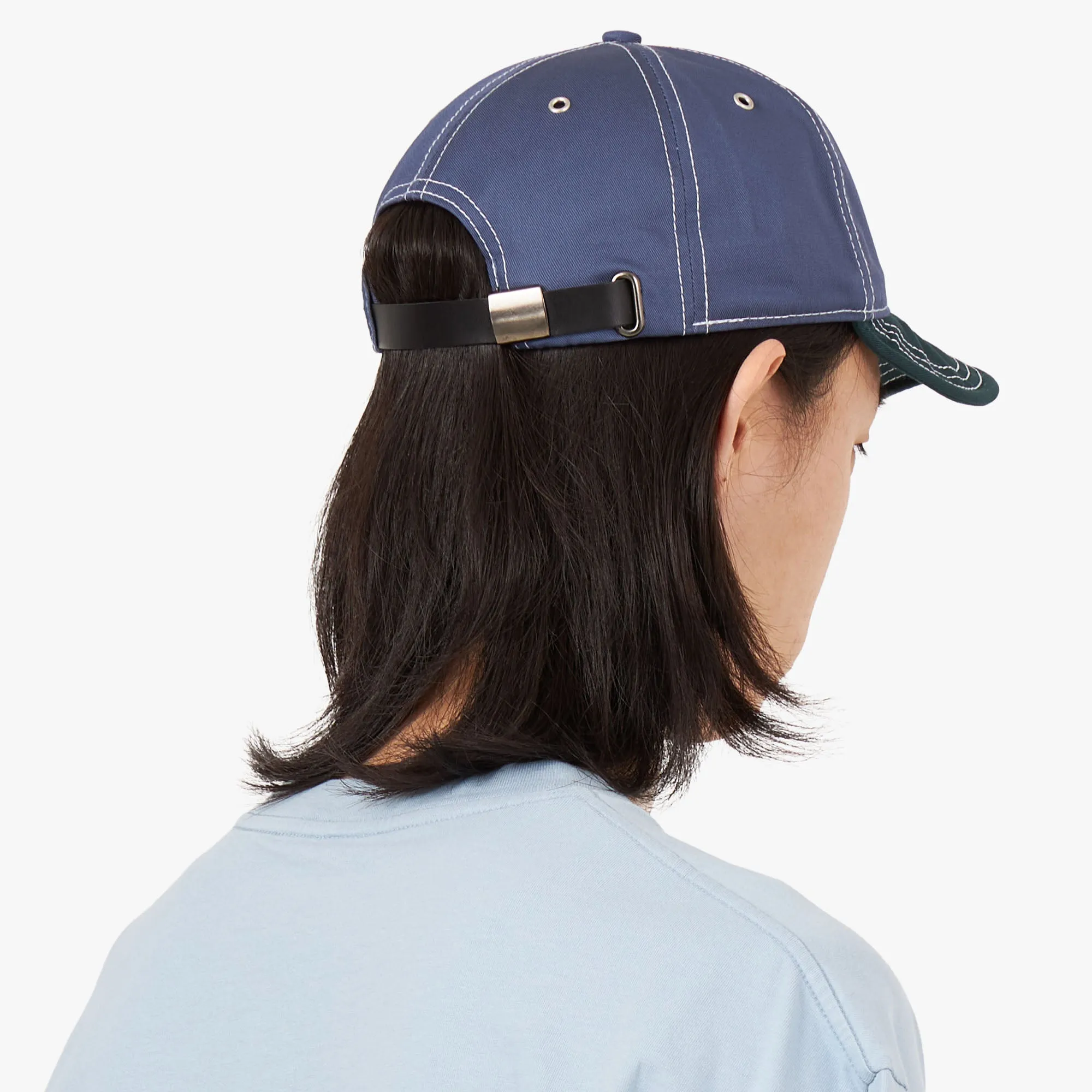 Brain Dead Wire Brim 6 Panel Hat / Slate Blue