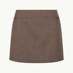 BRIDGET MICRO MINI SKIRT PINSTRIPE