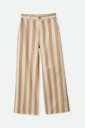 BRIXTON Women's Victory Wide Leg Pants Sand