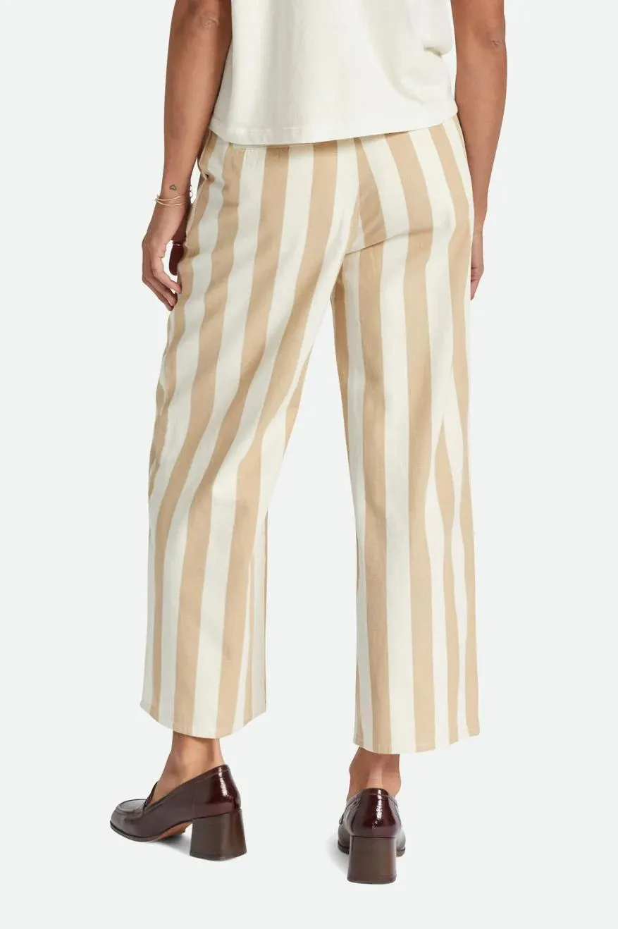 BRIXTON Women's Victory Wide Leg Pants Sand