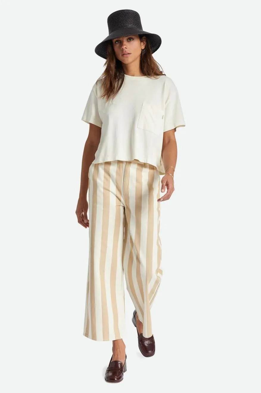 BRIXTON Women's Victory Wide Leg Pants Sand