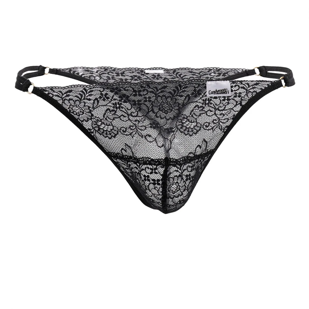 CandyMan 99421 Lace G-String Thongs Color Black