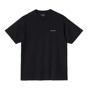 Carhartt WIP Script Embroidery T Shirt -  Black / White