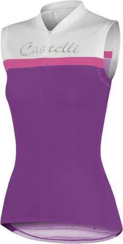 Castelli Womens Promessa Sleeveless Jersey - Cyclamen