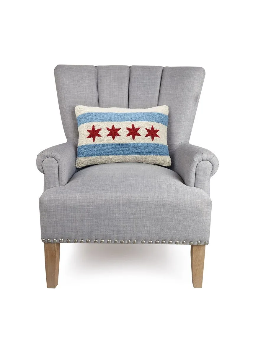 Chicago Flag Hook Pillow