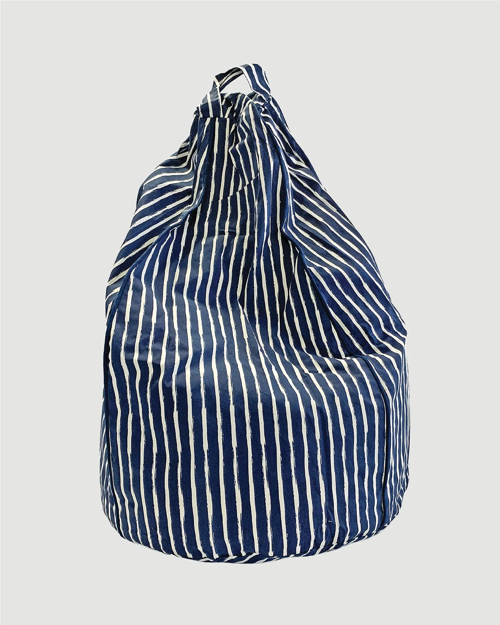 Cocoon Couture Bean Bag Cover - Navy Stripe - Small