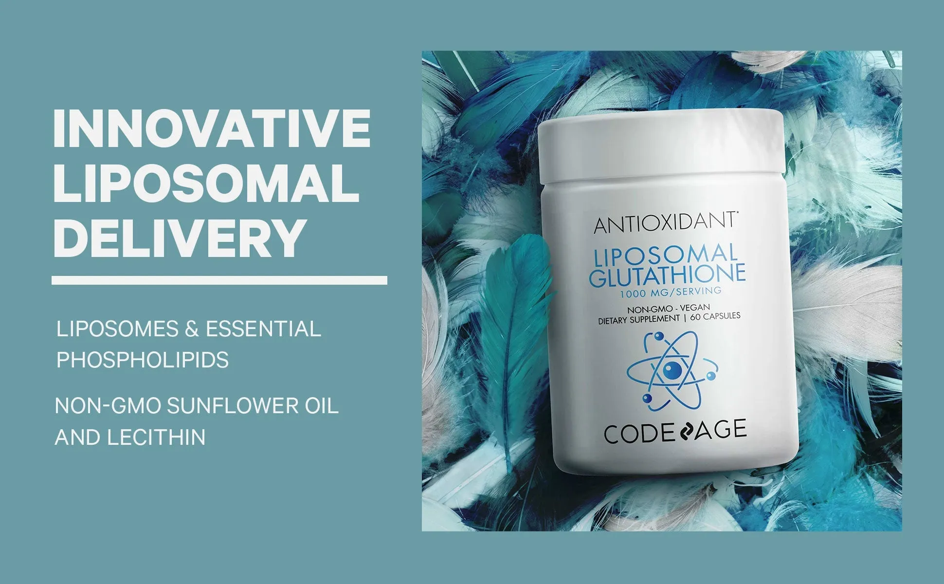 Codeage Antioxidant Liposomal Glutathione 1000 mg Supplement