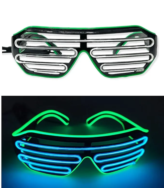 Colorful LED Glowing Party Flashing Light Glowing Glasses (Select From Drop Down Menu)