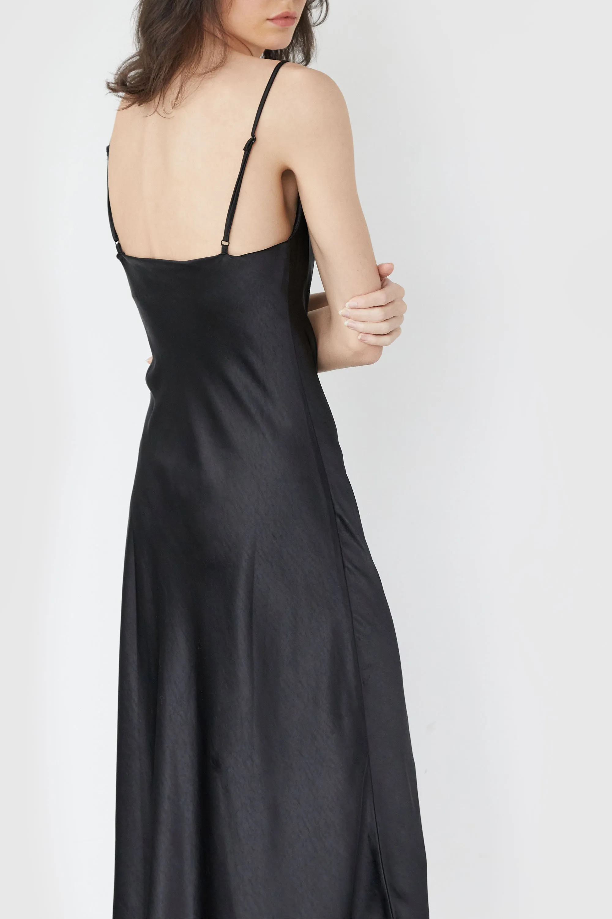 COWL NECK SLIP DRESS