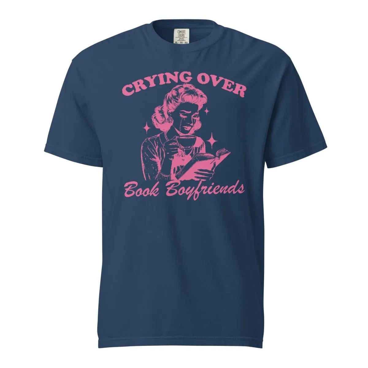 'Crying Over Book Boyfriends' T-Shirt