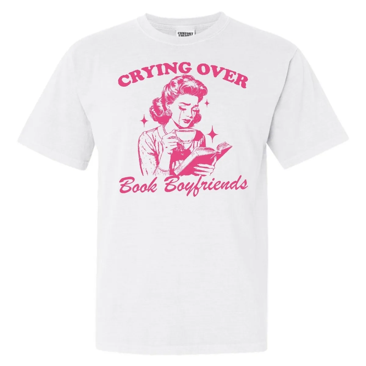 'Crying Over Book Boyfriends' T-Shirt