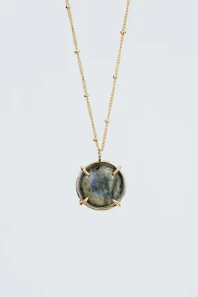 Crystal Ball Necklace - Labradorite