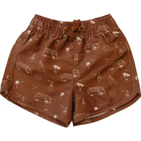 Dark Rust Surf Swim Short