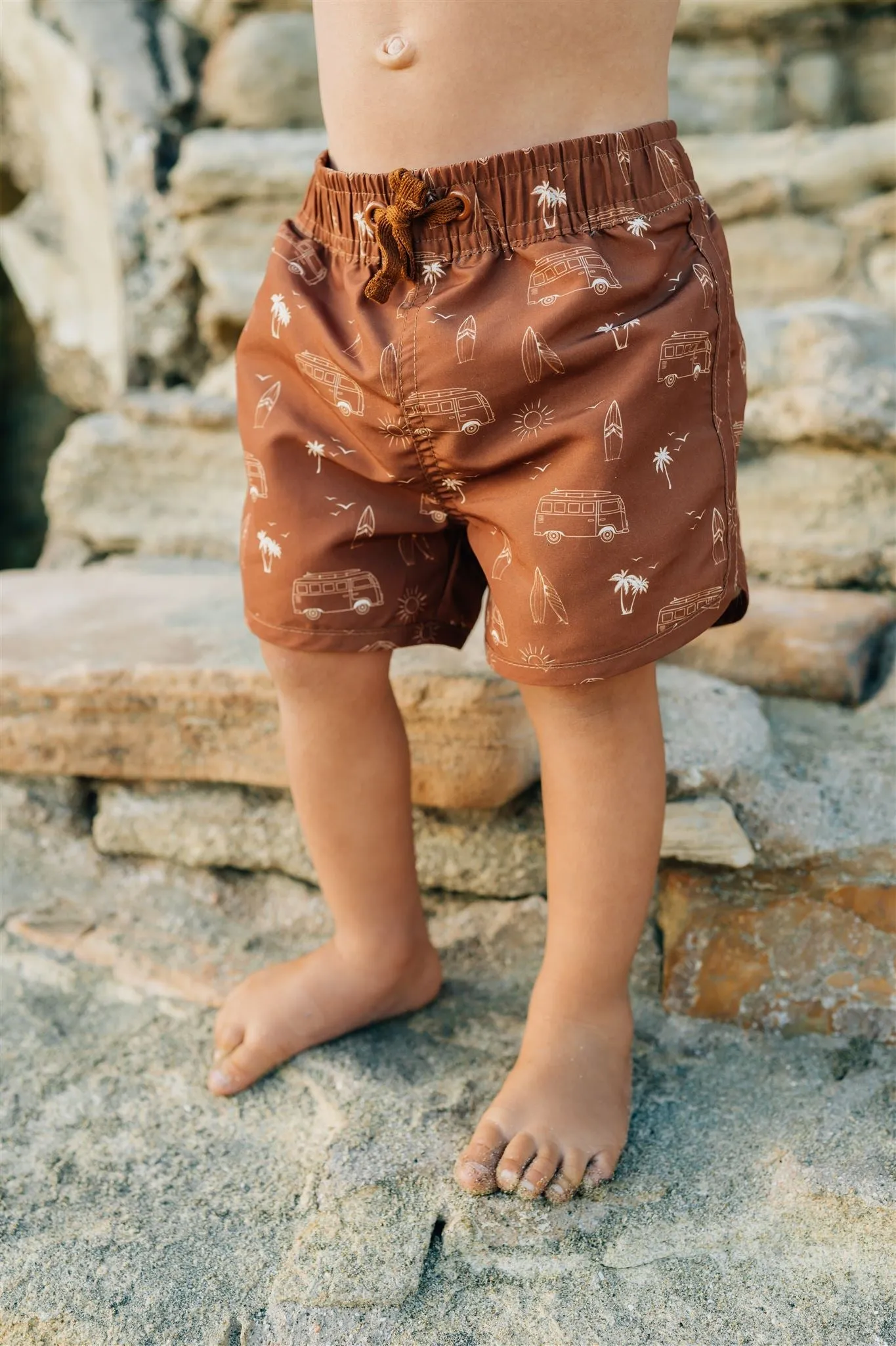 Dark Rust Surf Swim Short