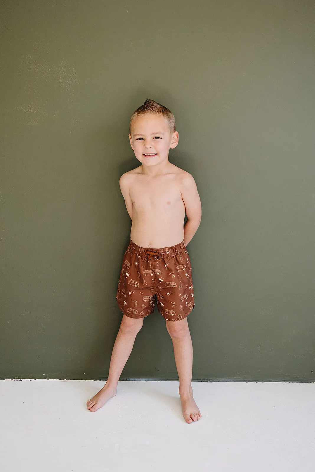 Dark Rust Surf Swim Short