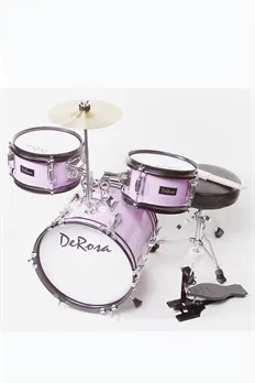 De Rosa USA 3 Piece 12" Kid's Junior Drum Set Complete