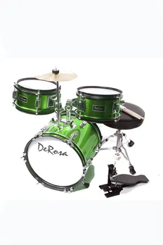 De Rosa USA 3 Piece 12" Kid's Junior Drum Set Complete