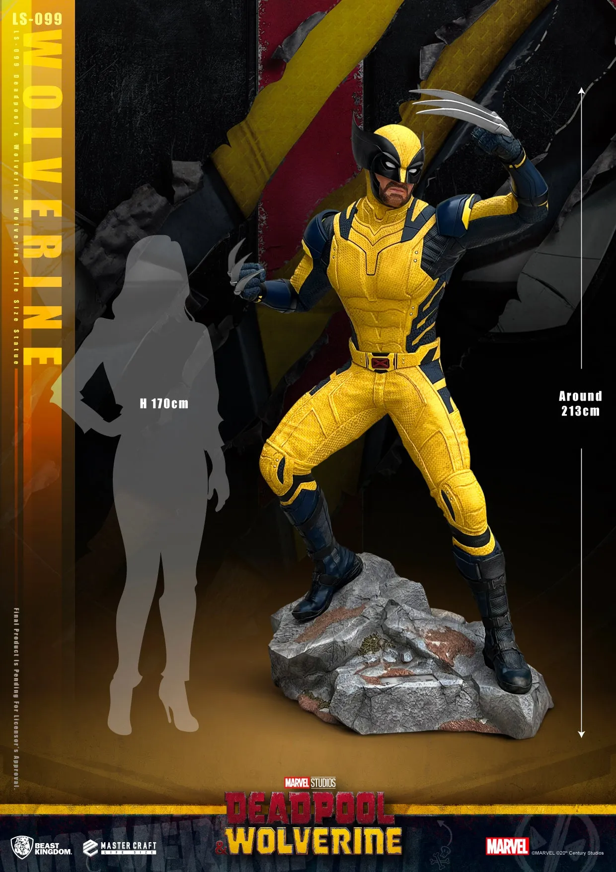 Deadpool & Wolverine - Wolverine LS-099 Life-Size Statue