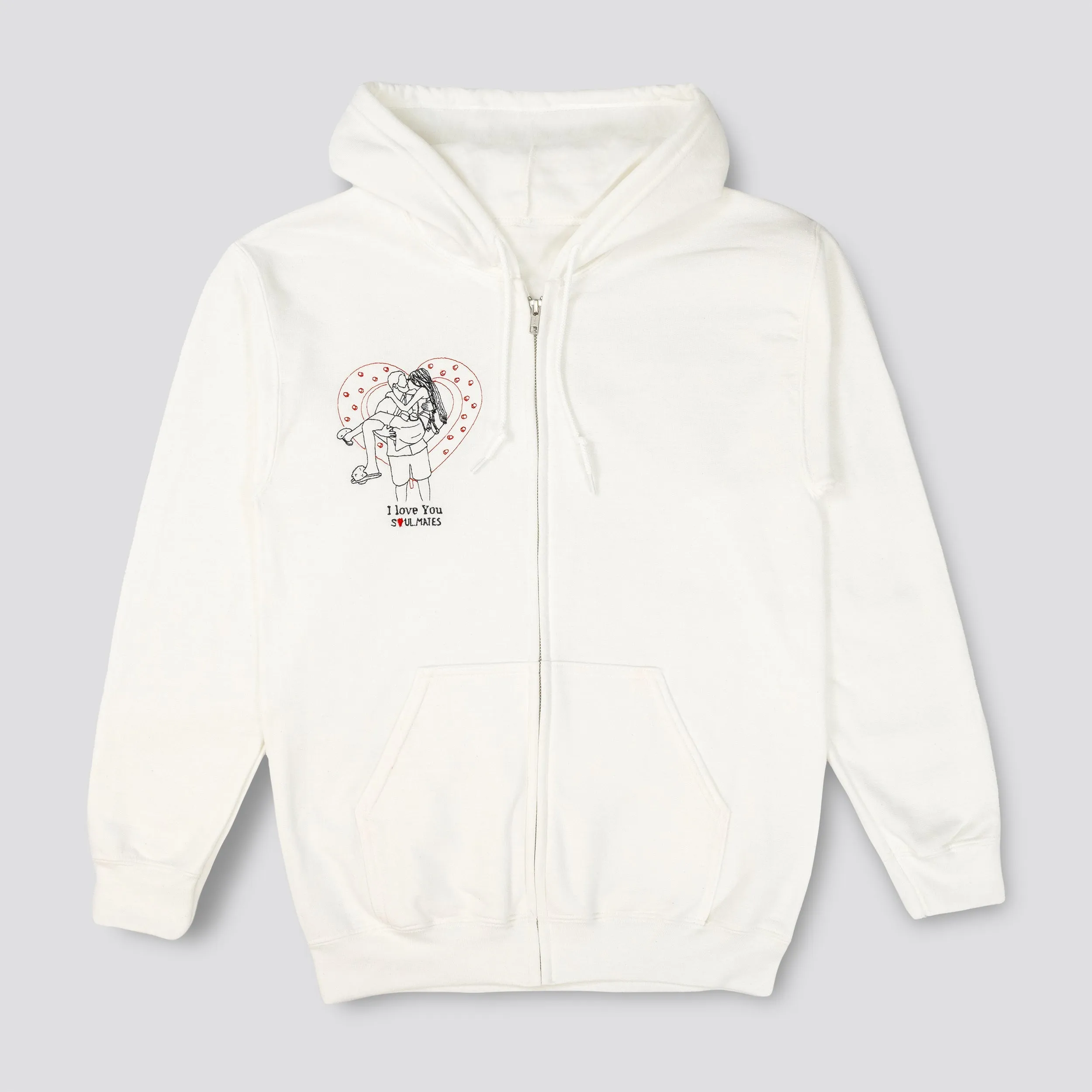 Embroidered Soulmate© Zip-Up Hoodie