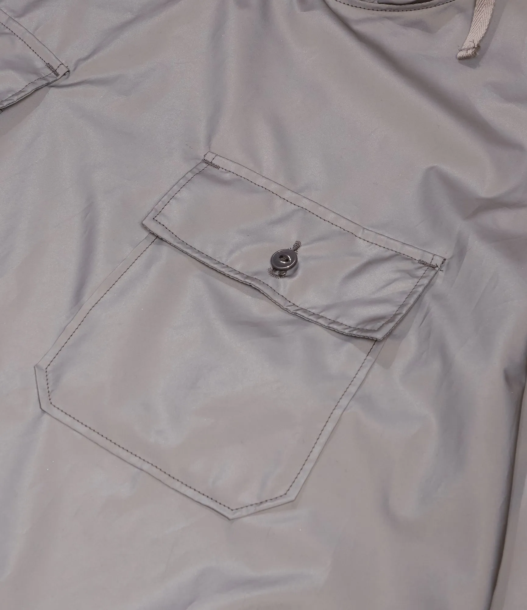 Engineered Garments Cagoule Shirt - Silver Poly Reflective Taffeta