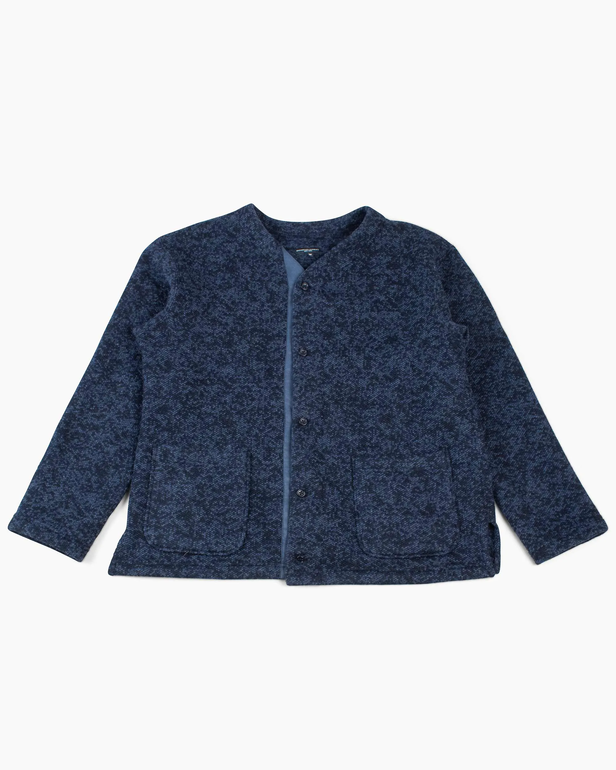 Engineered Garments Knit Cardigan Heather Navy Sweater Knit