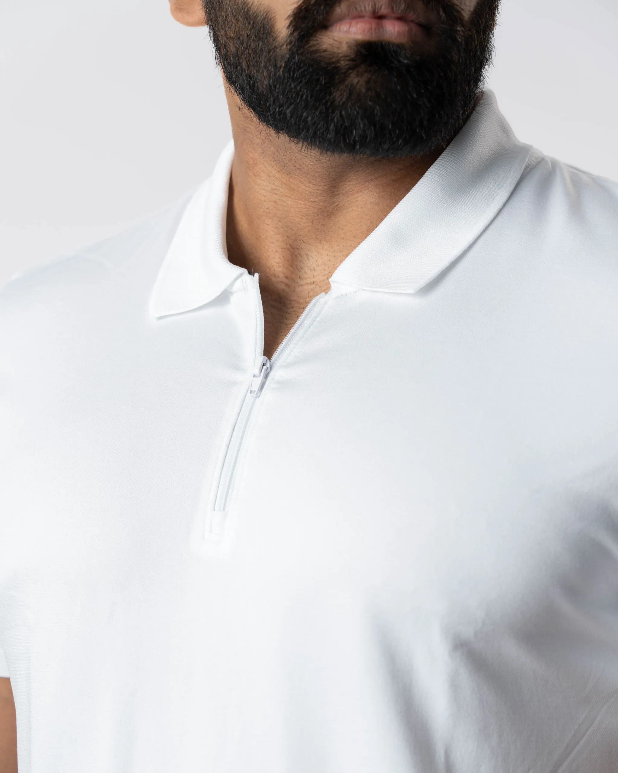 Essential Seamless 1/4 Zip up Polo