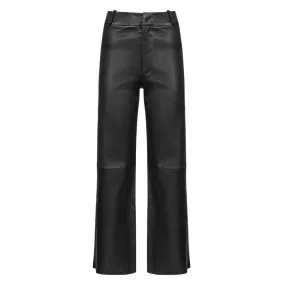 Giacinta Leather Pants - Black