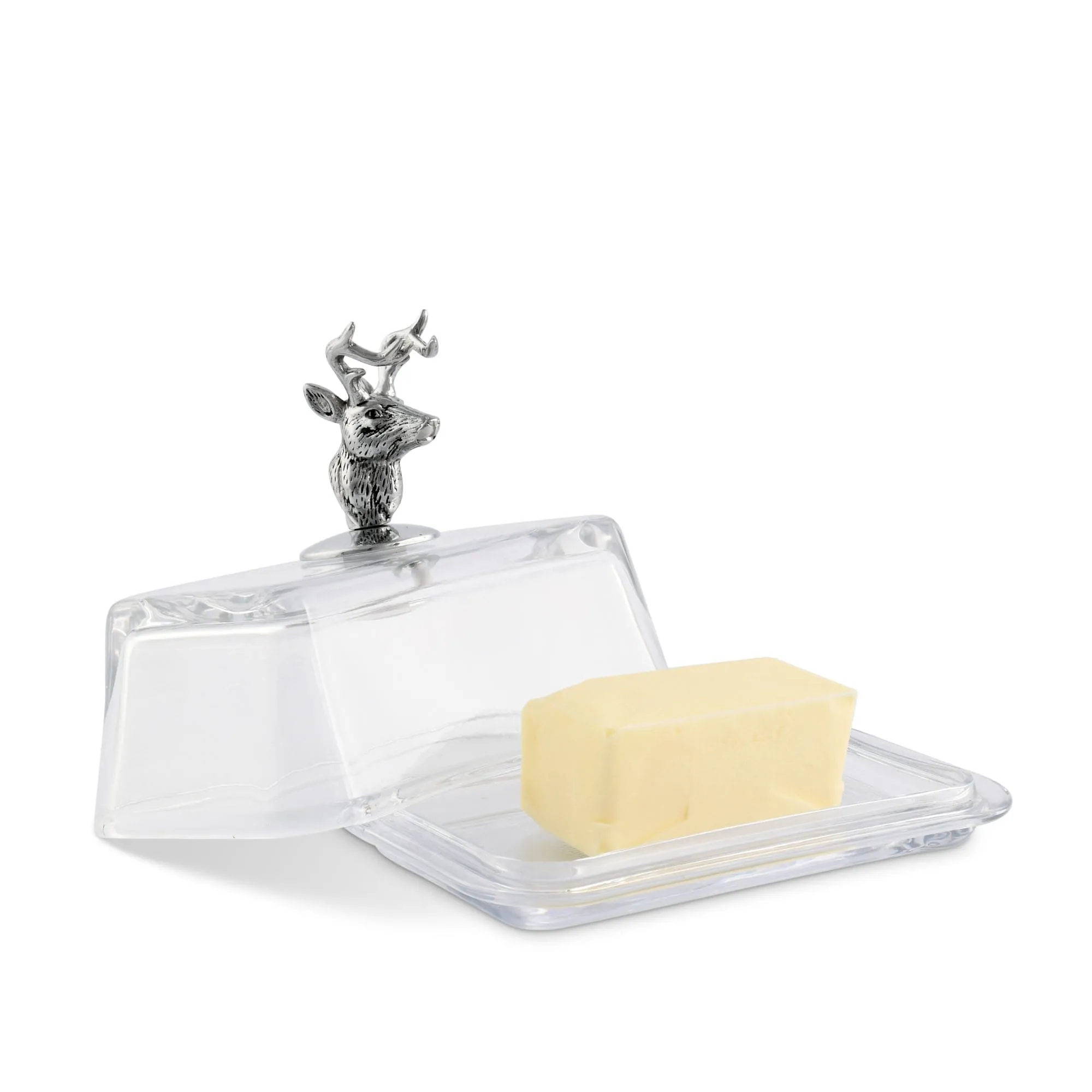 Glass Butter Dish - Elk