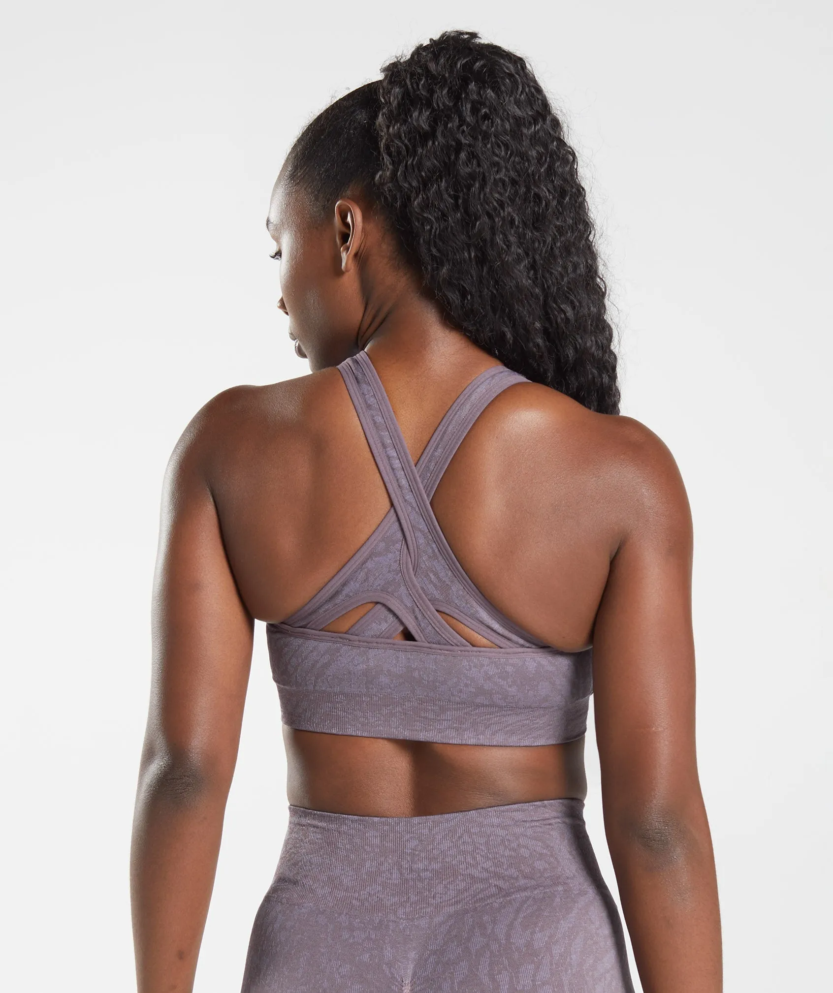 Gymshark Adapt Animal Seamless Sports Bra - Wild |  Musk Lilac