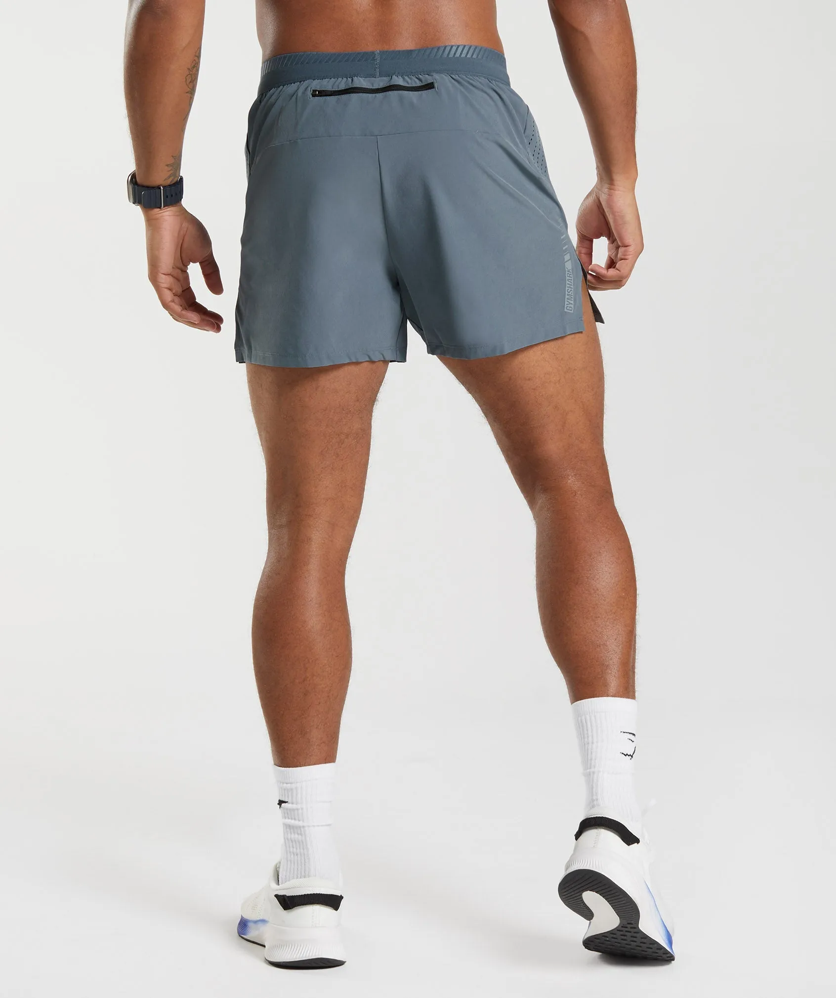 Gymshark Apex Run 4" Shorts - Evening Blue