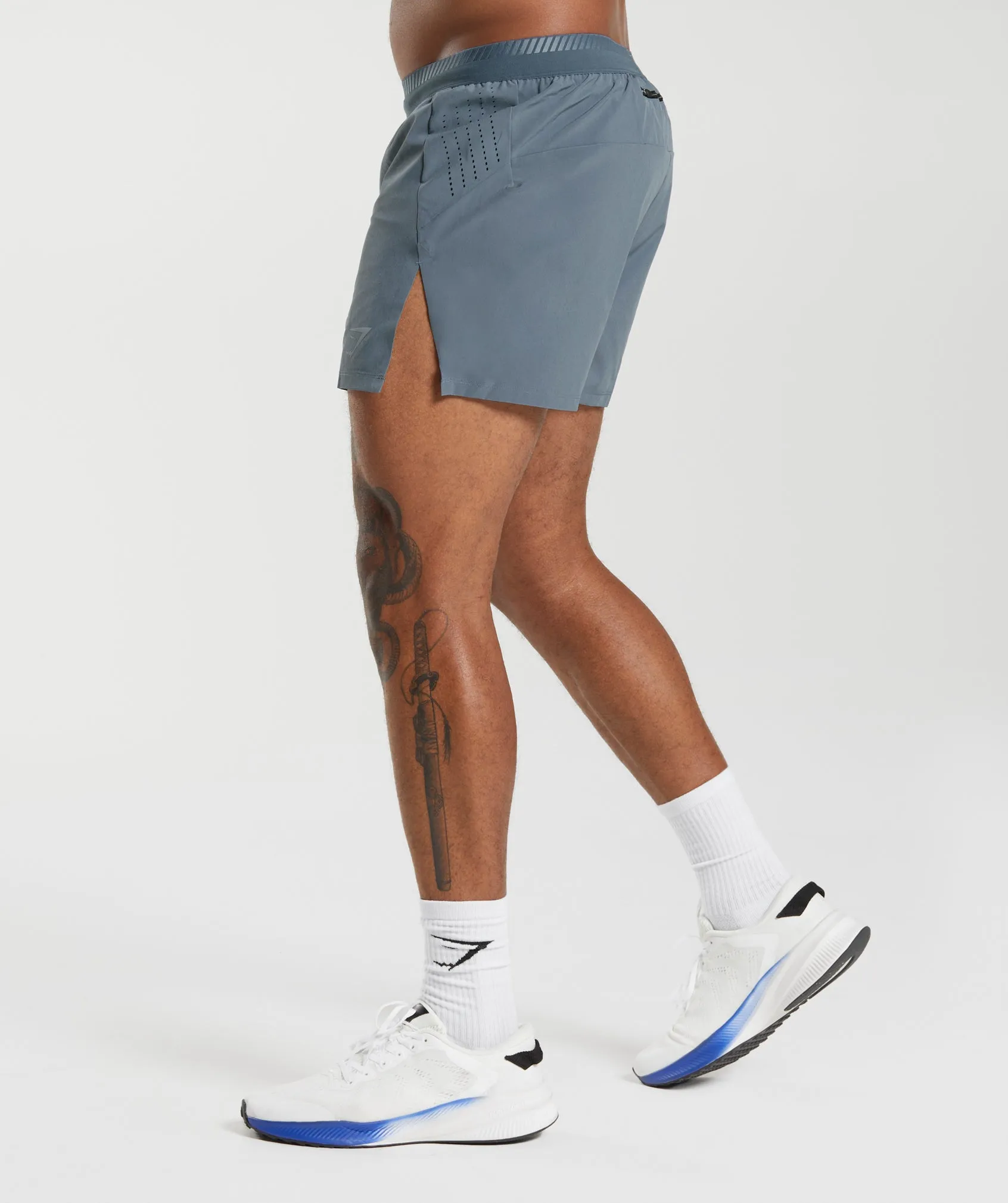 Gymshark Apex Run 4" Shorts - Evening Blue