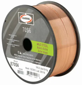 Harris ER70S-6 .035 MIG Welding Wire - 2# Spool E70S6F2